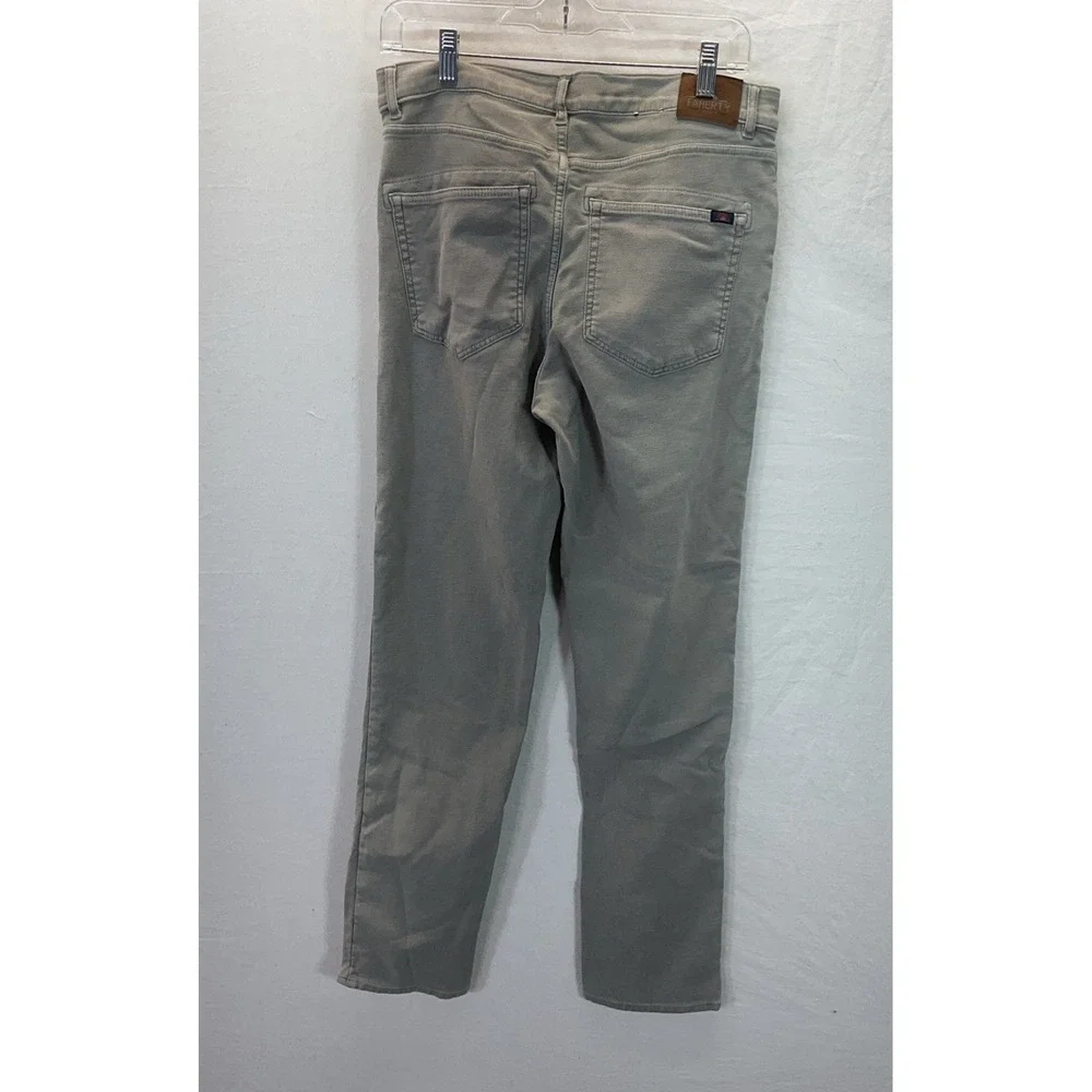 Faherty Brand Jeans Mens 33x32 Gray Straight Leg Stretch Denim Pants Casual
